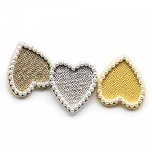 時尚愛心金屬紐扣