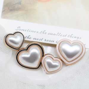 愛心珍珠扣
